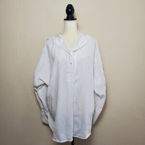 Elizabeth and James White Gauzy Blouse Medium